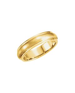 14kt Yellow 5mm Design Band Size 12