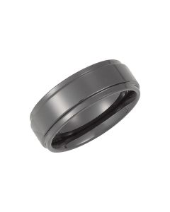 Ceramic Couture&trade; 8mm Ridged Band Size 11