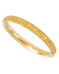 Yellow Sapphire Anniversary Band 