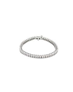 18kt White 9 CTW Diamond Line 7.25