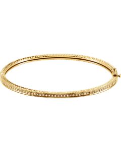 14kt Yellow 1/3 CTW Diamond Bangle Bracelet