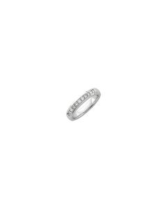 14kt White 1 CTW Diamond Men's Princess-Cut Diamond Ring