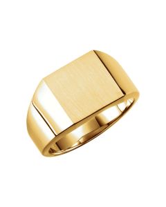  Solid Men's Signet Ring