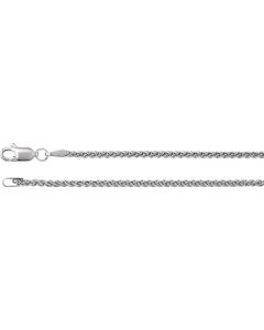14kt White 1.8mm Wheat 18