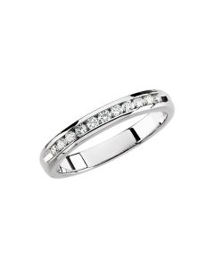 14kt White 1/4 CTW Diamond Anniversary Band Size 5