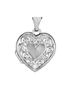 Sterling Silver Heart Shaped Locket
