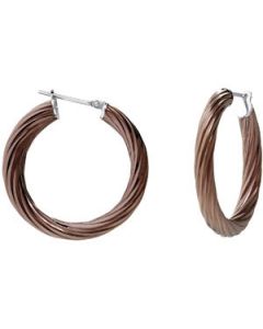 Twisted Hoop Earrings N\A  04.50 X 25.00 Mm