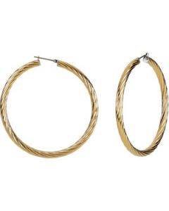 Twisted Hoop Earrings N\A  04.50 X 55.00 Mm