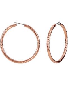 Twisted Hoop Earrings N\A  04.50 X 55.00 Mm
