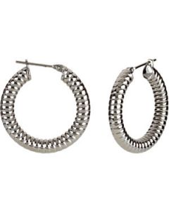 Stripes Hoop Earrings N\A  05.00 X 20.00 Mm