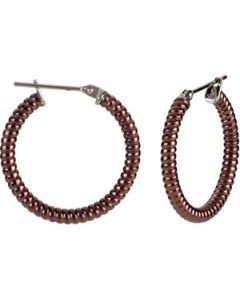 Stripes Hoop Earrings N\A  03.00 X 20.00 Mm
