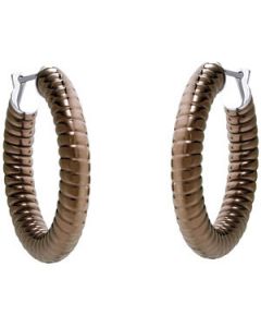 Stripes Hoop Earrings N\A  05.00 X 20.00 Mm