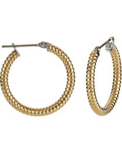 Stripes Hoop Earrings N\A  03.00 X 20.00 Mm