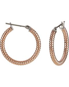 Stripes Hoop Earrings N\A  03.00 X 20.00 Mm