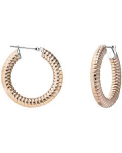 Stripes Hoop Earrings N\A  05.00 X 20.00 Mm