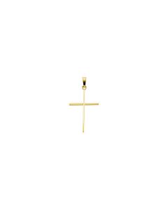 14kt Yellow 12x8mm Cross Pendant