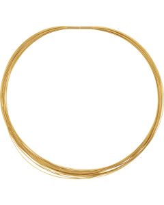 18kt Yellow Solid 25-Row Cable 17