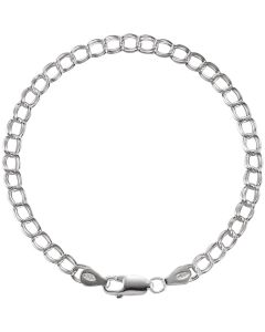 Solid Charm Bracelet 4mm 