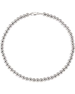 Sterling Silver 8mm Hollow Bead 18