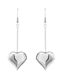 Heart Drop Earrings N\A  Pair
