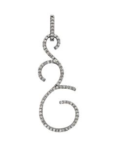 14kt White 7/8 CTW Diamond Pendant