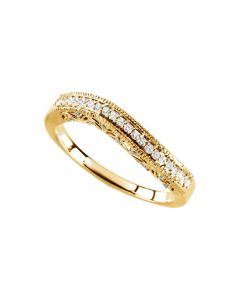 14kt Yellow 1/4 CTW Diamond Stackable Ring