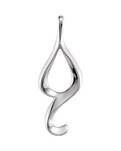 14kt White Freeform Pendant Mounting