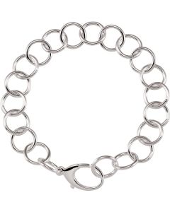 Sterling Silver 12mm Ring Link 8