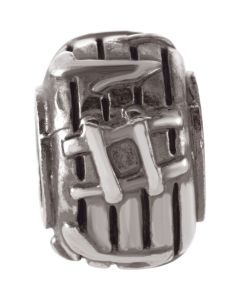 Sterling Silver 10.25x7mm Musical Note Bead