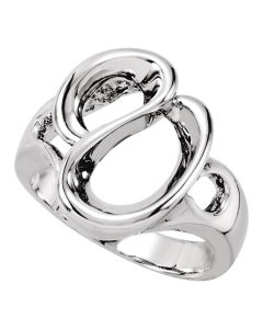 14kt White Metal Fashion Ring