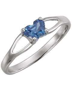 Sterling Silver Bfly® September CZ Birthstone Ring