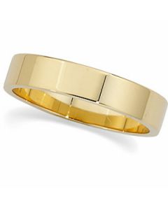 Flat Band 14K White Gold 12.00 Mm