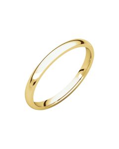 14kt Yellow 2mm Light Comfort Fit Band