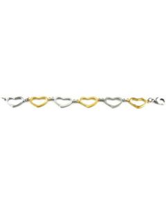 Ladies Heart Link Bracelet N\A  08.00 Inch