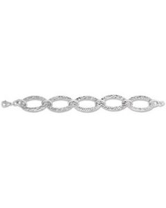 Oval Hammered Bracelet N\A  08.00 Inch