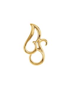 14kt Yellow Freeform Pendant