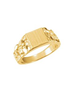 Men's Nugget Signet Ring