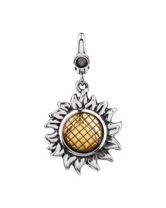 Enamel Sunflower Charm