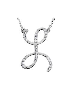 Diamond Initial Necklace 