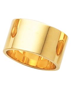 Flat Band 10K Yellow Gold 10.00 Mm