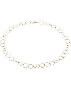 Tricolor Circle Necklace N\A  40.00 Inch