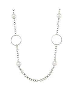 12M Swaro Whi Pea Crystal Neck N\A  28.00 Inch