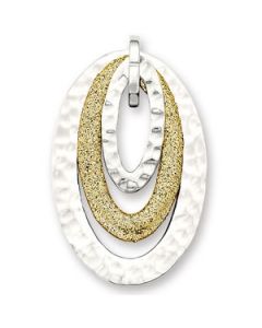 Glitter Double Oval Pendant N\A  26.00X43.00 Mm
