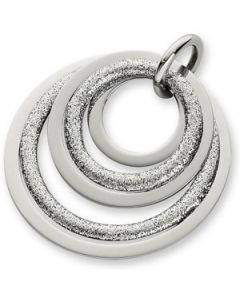 Glitter Double Circle Pendant N\A  38.00 Mm