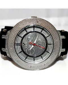 Ice Mania Real Diamond Watch Mens 0.12ct extra bands Silver dial New