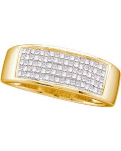 Mens Diamond Ring 1.00CTW  DIAMOND MEN'S INVISIBLE BAND 14KT Yellow Gold