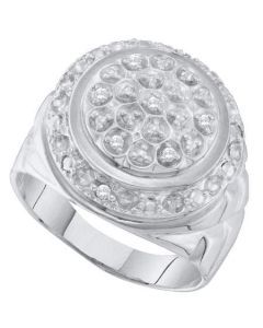 Mens Diamond Ring 0.10CTW DIAMOND Wedding MENS RING 925 925-Sterling