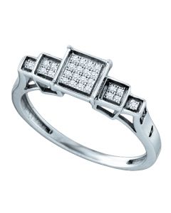 Mens Diamond Ring 0.09CTW DIAMOND MICRO-PAVE MENS RING 925 925-Sterling