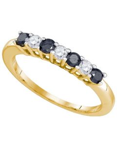 Mens Diamond Ring 0.55CT-DIA Wedding RING 10KT Yellow Gold