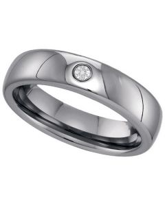 Mens Diamond Ring DIAMOND TUNGSTEN BAND-S11.5 Tungsten Wedding Ring